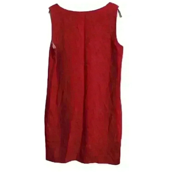 NWT Theory V-neck Shift Light Cranberry Rosina Mini Dress Sz 6 - Picture 5 of 8